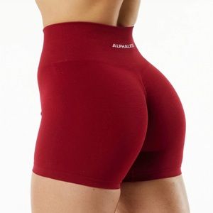 Red Alphalete amplify shorts Xs